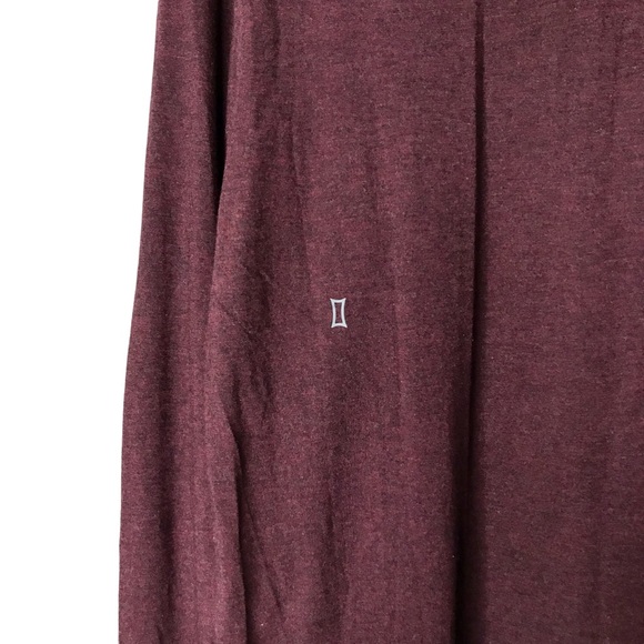 Kit and Ace Performance Henley Shirt Top Size Soft Comfort Burgundy Men's XS - Picture 10 of 12